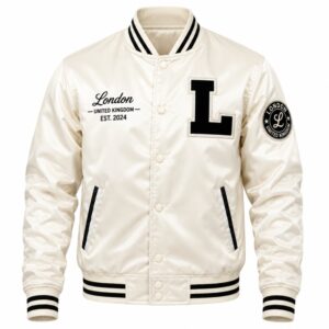 white varsity jacket