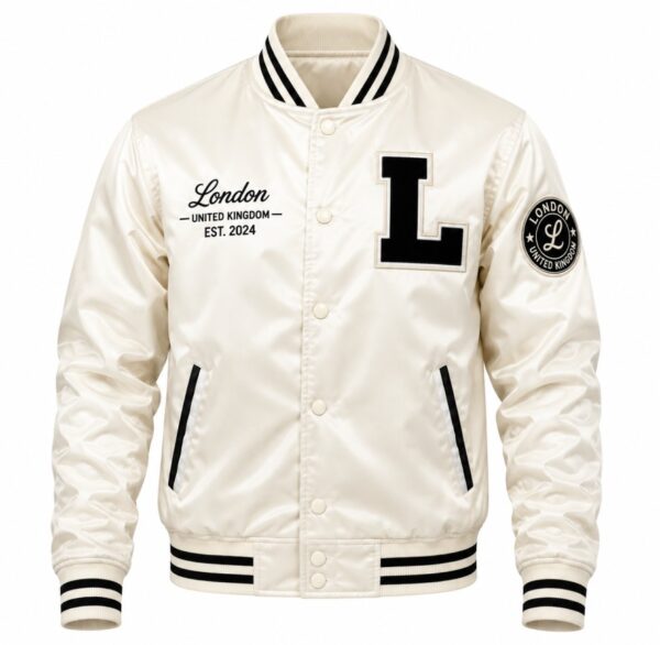 white varsity jacket