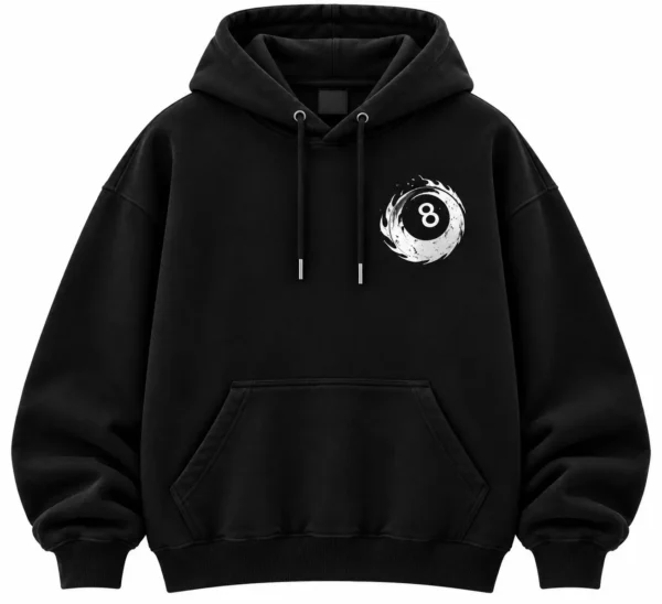 London 8 Ball Hoodie Front