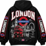 London Underground Hoodie back