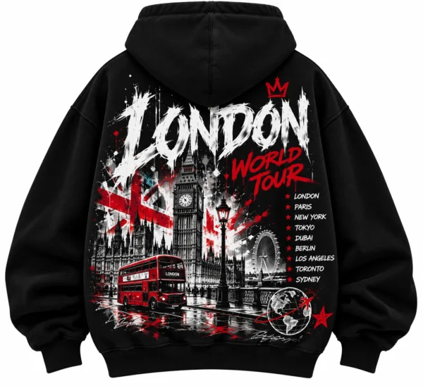 London World Tour Hoodie back