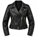 leather biker jacket women