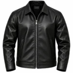 mens casual leather jacket