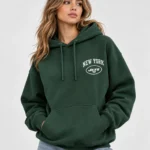 new york jets hoodie front model wear