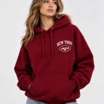 new york jets hoodie maroon front look