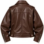 oversized biker jacket back