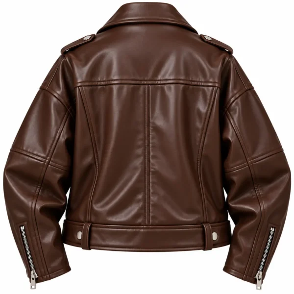 oversized biker jacket back